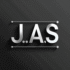 j.a.s logo in minimalist wordmark style